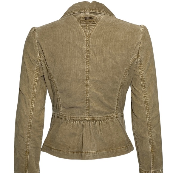 Tommy Jeans Corduroy Jacket Womens Size M Long Sleeve Button Up Brown Stretch - Picture 4 of 8